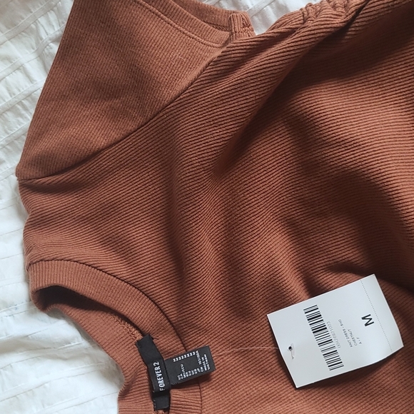 NWT Forever 21 Knit Rouched T-Shirt Dress - Picture 5 of 8